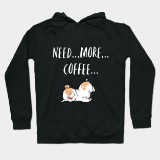 Cute Coffee and Dogs, Coffee Lover, Caffeine Addict Hoodie